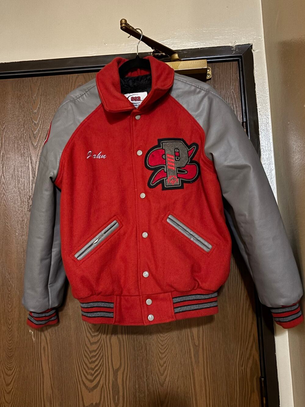 Vintage Letterman’s Jacket Leather Wool Bomber